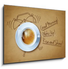 Obraz 1D - 100 x 70 cm F_E77075904 - Good morning coffee