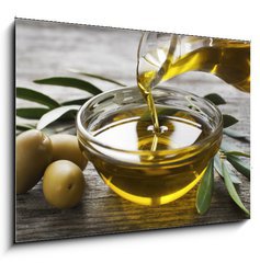 Sklenn obraz 1D - 100 x 70 cm F_E78245730 - Olive oil - Olivov olej