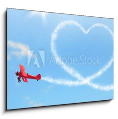 Obraz 1D - 100 x 70 cm F_E79159751 - Cuore di nuvole