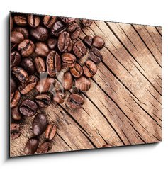 Sklenn obraz 1D - 100 x 70 cm F_E80761673 - Coffee beans - Kvov zrna