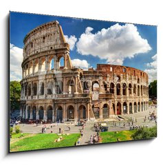 Sklenn obraz 1D - 100 x 70 cm F_E85240866 - Colosseum in Rome - Koloseum v m