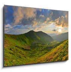 Obraz   Sunset in summer mountains, 100 x 70 cm