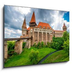 Obraz 1D - 100 x 70 cm F_E86720998 - Corvin castle in Romania