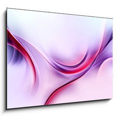 Obraz 1D - 100 x 70 cm F_E87209773 - Purple Abstract Waves Art Composition Background