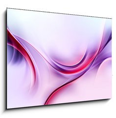 Obraz   Purple Abstract Waves Art Composition Background, 100 x 70 cm