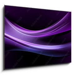 Obraz 1D - 100 x 70 cm F_E88530776 - abstraction purple light wave background