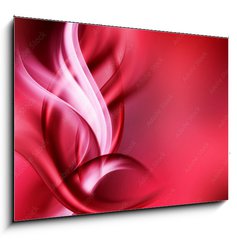 Obraz 1D - 100 x 70 cm F_E88531089 - abstract art red waves background