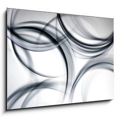 Sklenn obraz 1D - 100 x 70 cm F_E89214074 - gray chaos modern wave background