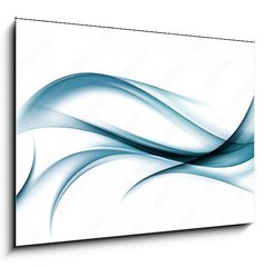 Obraz 1D - 100 x 70 cm F_E89362452 - abstract blue awesome waves background