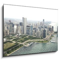 Obraz 1D - 100 x 70 cm F_E9395824 - Amazing photo of Chicago  s downtown area along Lake Shore Drive