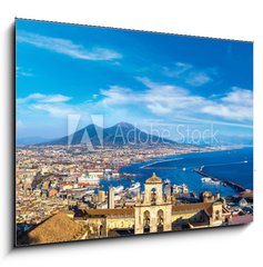 Obraz   Napoli and mount Vesuvius in Italy, 100 x 70 cm