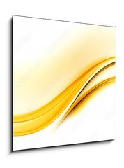 Obraz 1D - 50 x 50 cm F_F100723495 - Awesome Abstract Yellow Wave Design