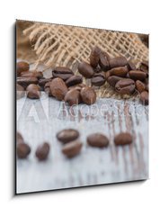 Obraz 1D - 50 x 50 cm F_F100905478 - Coffee beans lying on the table 