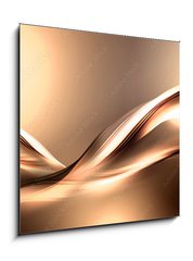 Obraz 1D - 50 x 50 cm F_F101221018 - Abstract beautiful motion gold fractal like a bird background.Modern bright digital illustration.