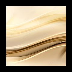 Obraz 1D - 50 x 50 cm F_F103336447 - Abstract background with gold lines and waves. Composition of shadows and lights