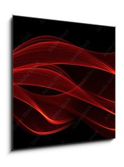 Obraz 1D - 50 x 50 cm F_F103835138 - red glow energy wave. lighting effect abstract background with c