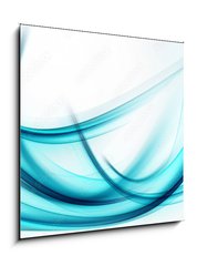 Obraz 1D - 50 x 50 cm F_F104192580 - Abstract Blue Wave Background Design