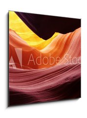 Sklenn obraz 1D - 50 x 50 cm F_F113239318 - Lower Antelope Canyon, Arizona, USA