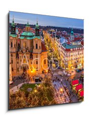 Obraz 1D - 50 x 50 cm F_F123780086 - Panorama of Old Town of Prague at Christmas time.