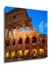 Obraz 1D - 50 x 50 cm F_F127759684 - Night view of Colosseum in Rome in Italy