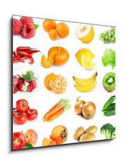 Sklenn obraz 1D - 50 x 50 cm F_F129487630 - Fruits and vegetables - Ovoce a zelenina