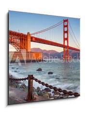 Obraz 1D - 50 x 50 cm F_F129546640 - San Francisco. Image of Golden Gate Bridge in San Francisco, California during sunrise.