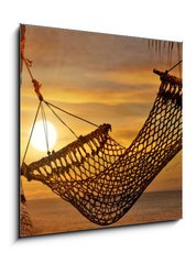 Obraz 1D - 50 x 50 cm F_F13184187 - Sunset Hammock