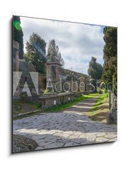 Obraz 1D - 50 x 50 cm F_F133093356 - Ruins of Pompeii, Naples Italy - Ruiny Pompej, Neapol Itlie