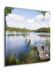 Obraz 1D - 50 x 50 cm F_F1379767 - summer lake