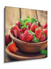 Obraz   Fresh Sweet Strawberries , 50 x 50 cm