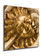 Obraz 1D - 50 x 50 cm F_F14368544 - day and night - sun and moon - mask from venice - den a noc