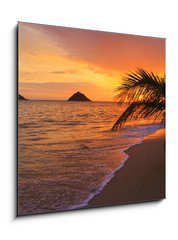 Obraz   Pacific sunrise at Lanikai beach in Hawaii, 50 x 50 cm