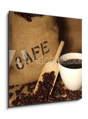 Obraz 1D - 50 x 50 cm F_F15535460 - Frischer Kaffee
