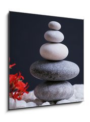 Sklenn obraz 1D - 50 x 50 cm F_F15945118 - Stones with Reiki energy