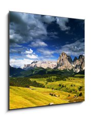 Obraz 1D - 50 x 50 cm F_F16152264 - Montagna, Dolomiti, Alpe di Siusi, Italia - Montagna, Dolomiti, Alpe di Siusi, Itálie