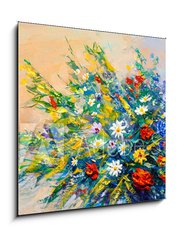 Obraz 1D - 50 x 50 cm F_F163278851 - Oil painting flowers