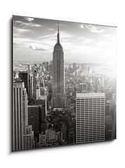 Sklenn obraz 1D - 50 x 50 cm F_F16364869 - New York skyline - Panorama New Yorku