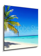 Sklenn obraz 1D - 50 x 50 cm F_F166266454 - Schner Strand im Paradies