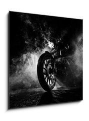 Obraz   High power motorcycle chopper at night., 50 x 50 cm