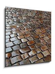 Obraz 1D - 50 x 50 cm F_F176627639 - Wet Stone Pavement