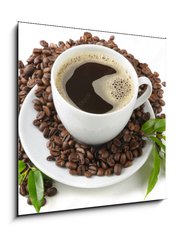 Sklenn obraz 1D - 50 x 50 cm F_F17757342 - Coffee