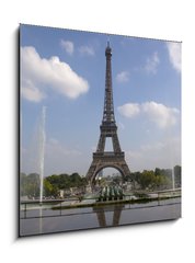 Sklenn obraz 1D - 50 x 50 cm F_F17925542 - The Eiffel tower from Trocadero in Paris