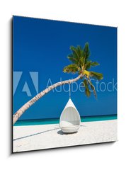Obraz 1D - 50 x 50 cm F_F196863504 - Beautiful tropical beach in Maldives