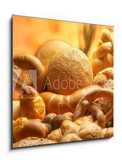 Obraz 1D - 50 x 50 cm F_F1994596 - group of different bread products photographed wit