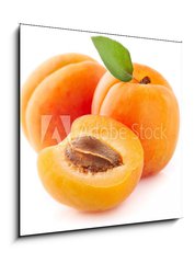 Sklenn obraz 1D - 50 x 50 cm F_F228967502 - Fresh apricot fruit in closeup