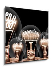 Obraz 1D - 50 x 50 cm F_F230583074 - Light Bulbs Concept