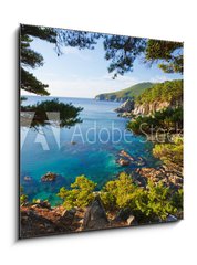 Sklenn obraz 1D - 50 x 50 cm F_F24192565 - russian primorye seashore