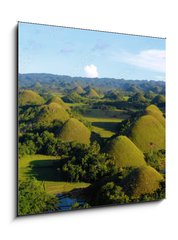 Obraz 1D - 50 x 50 cm F_F242300019 - chocolate hill in aerial view, Bohol Philippines