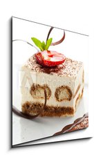 Sklenn obraz 1D - 50 x 50 cm F_F26631385 - Tiramisu Dessert