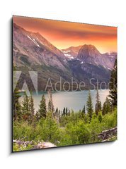 Obraz 1D - 50 x 50 cm F_F27220335 - Glacier national park in evening sun light